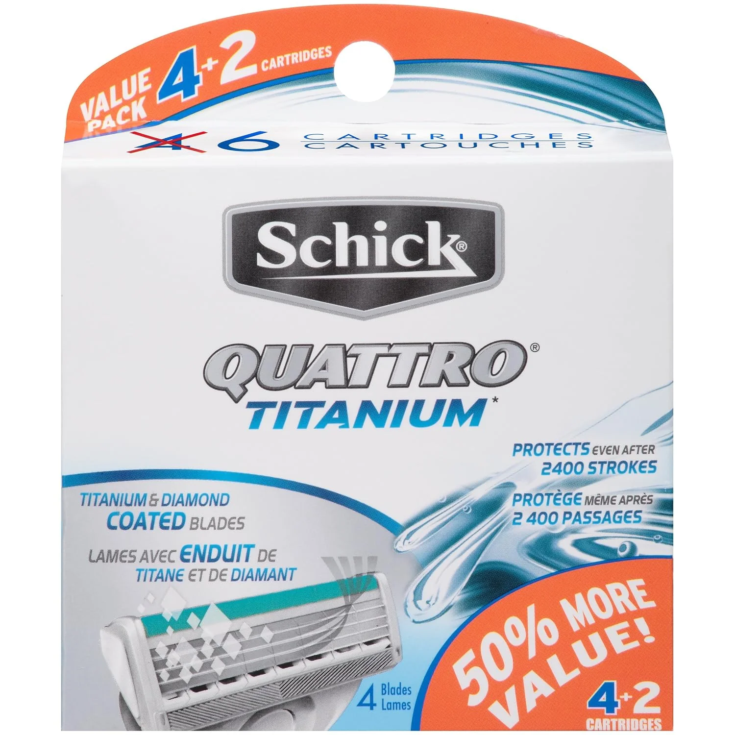 Schick Blade Refill Quattro Titanium